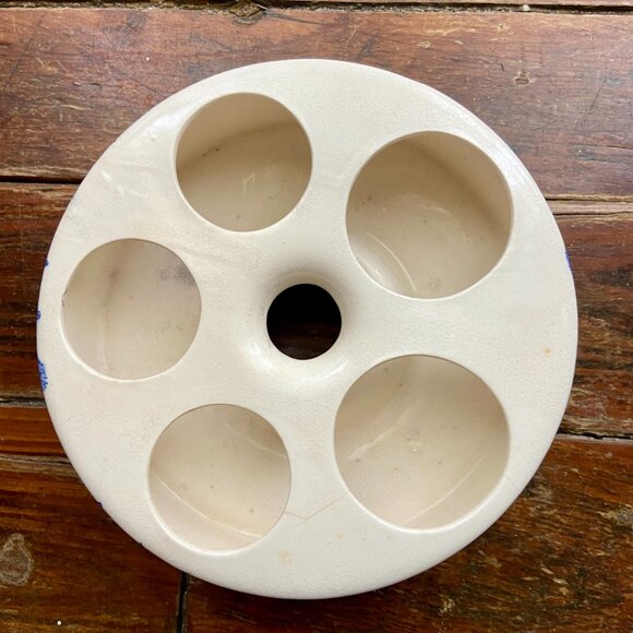 Vintage Condiment Set Blue Willow Base Tray Holder Japan EUC - Picture 5 of 9